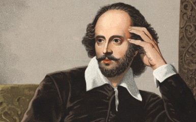 William Shakespeare. Portrait of William Shakespeare 1564-1616.