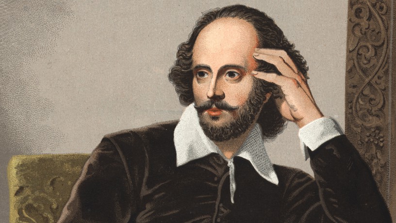 William Shakespeare. Portrait of William Shakespeare 1564-1616.
