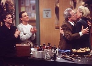 Bonnie Bartlett, Ben Savage, William Daniels and Rider Strong in Boy Meets World _ Randy Tepper ABC via Getty Images 2010 American Broadcasting Companies, Inc.