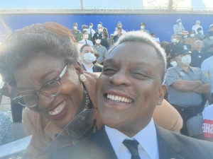 Kevin Mambo with CCH Pounder - Rustin