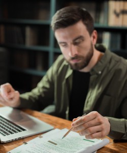 Man Reading Script