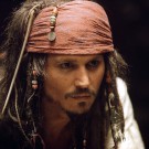 Johnny Depp in Pirates of the Caribbean: The Curse of the Black Pearl. Photo by Bueno Vista Pictures.