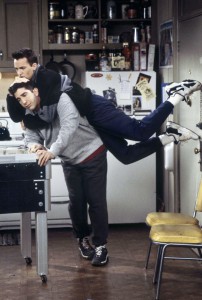 Matthew Perry and David Schwimmer in Friends