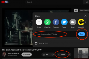 YouTube Share Link