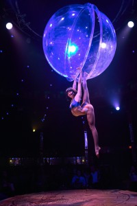Lucia Carbines performs as Miss A in a Bubble in Toronto on October 1, 2015